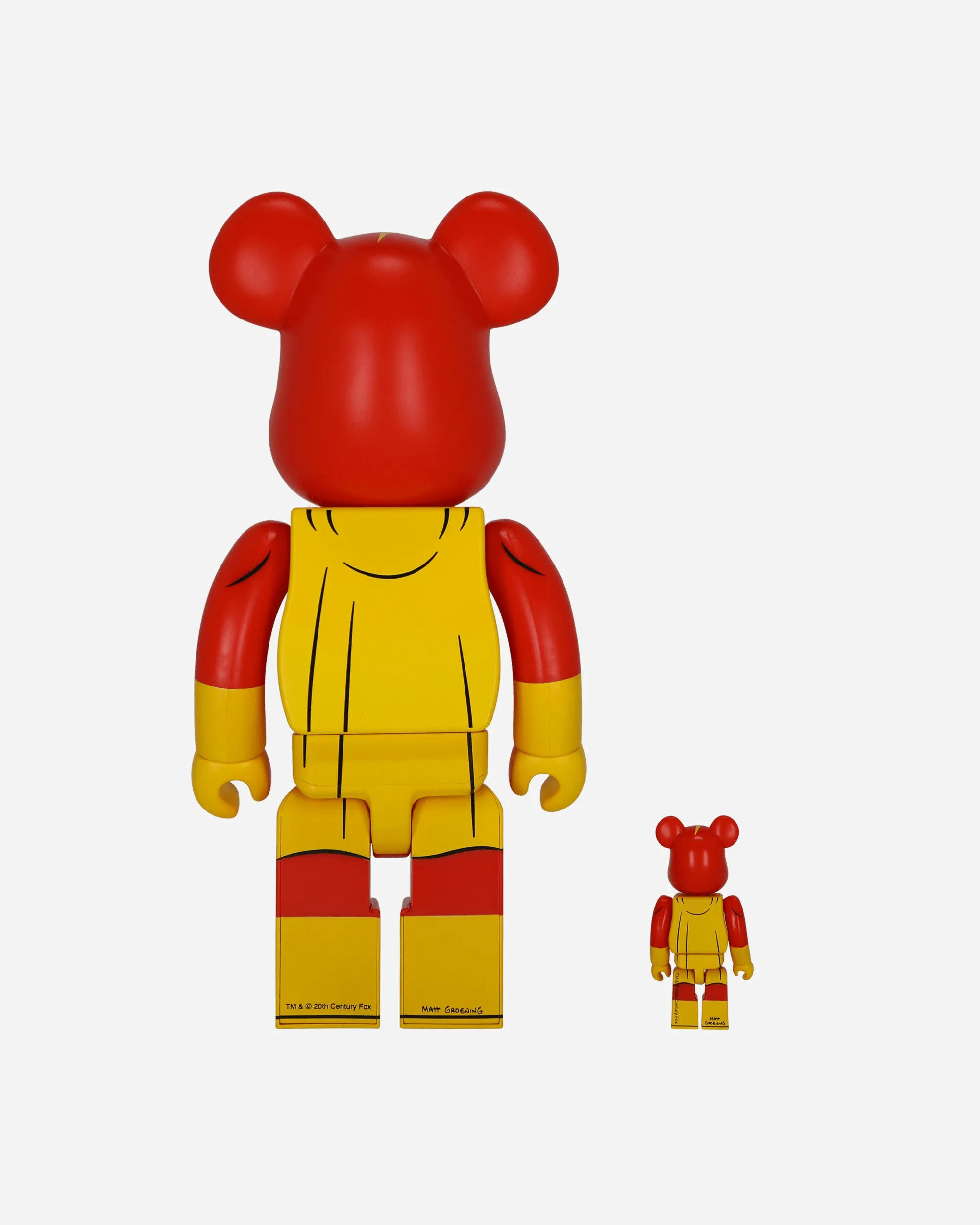 100% + 400% The Simpsons Radioactive Man Be@rbrick Multicolor