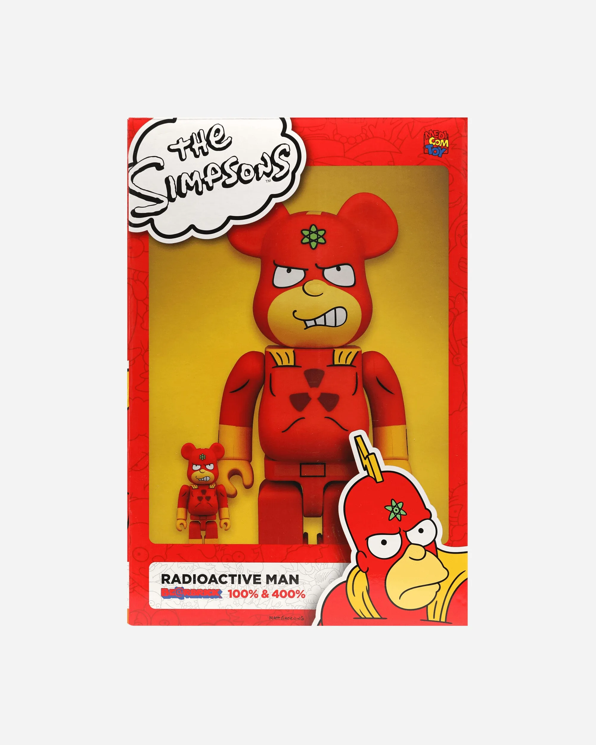 100% + 400% The Simpsons Radioactive Man Be@rbrick Multicolor