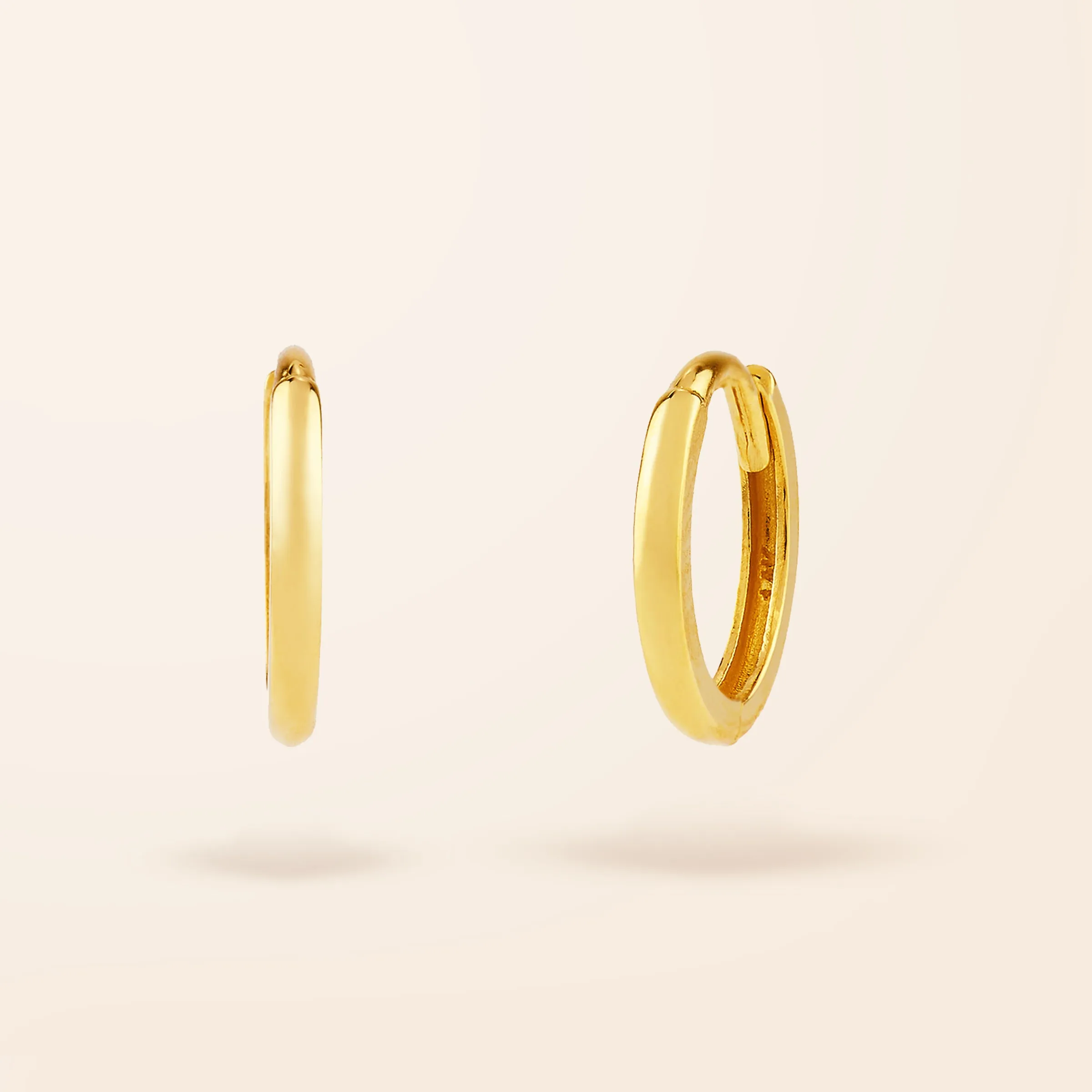 10K Gold Mini Huggie Earrings