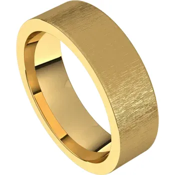 14k Yellow Gold Flat Comfort Fit Band