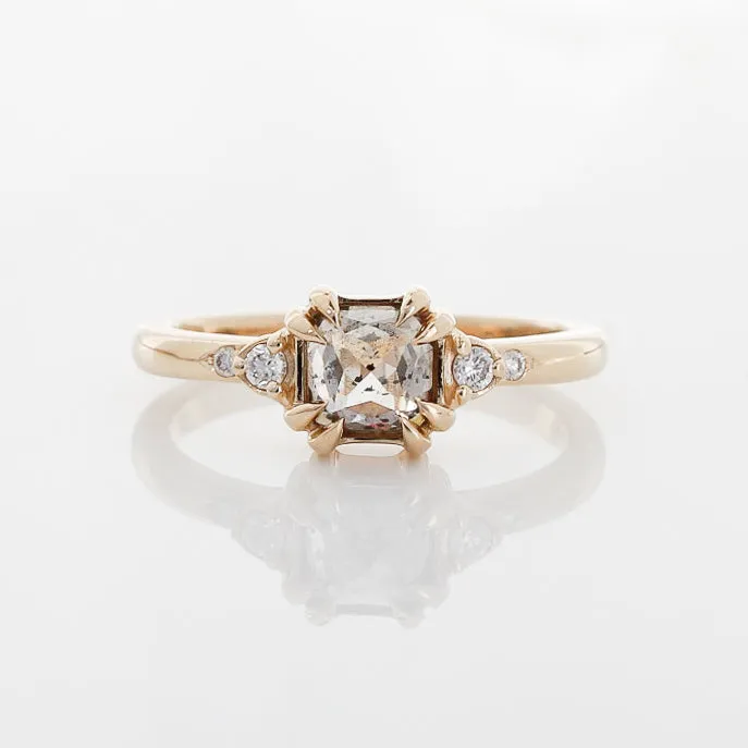 1.68ct Champagne Diamond Crown Wedding Set In Yellow Gold