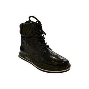 2025 Black Patent Lace Up