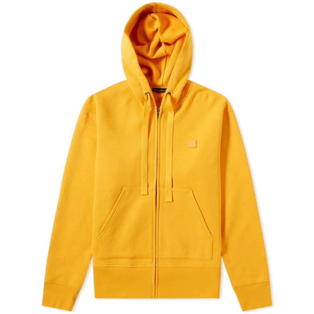 Acne Studios Ferris Face Zip HoodySharp Orange