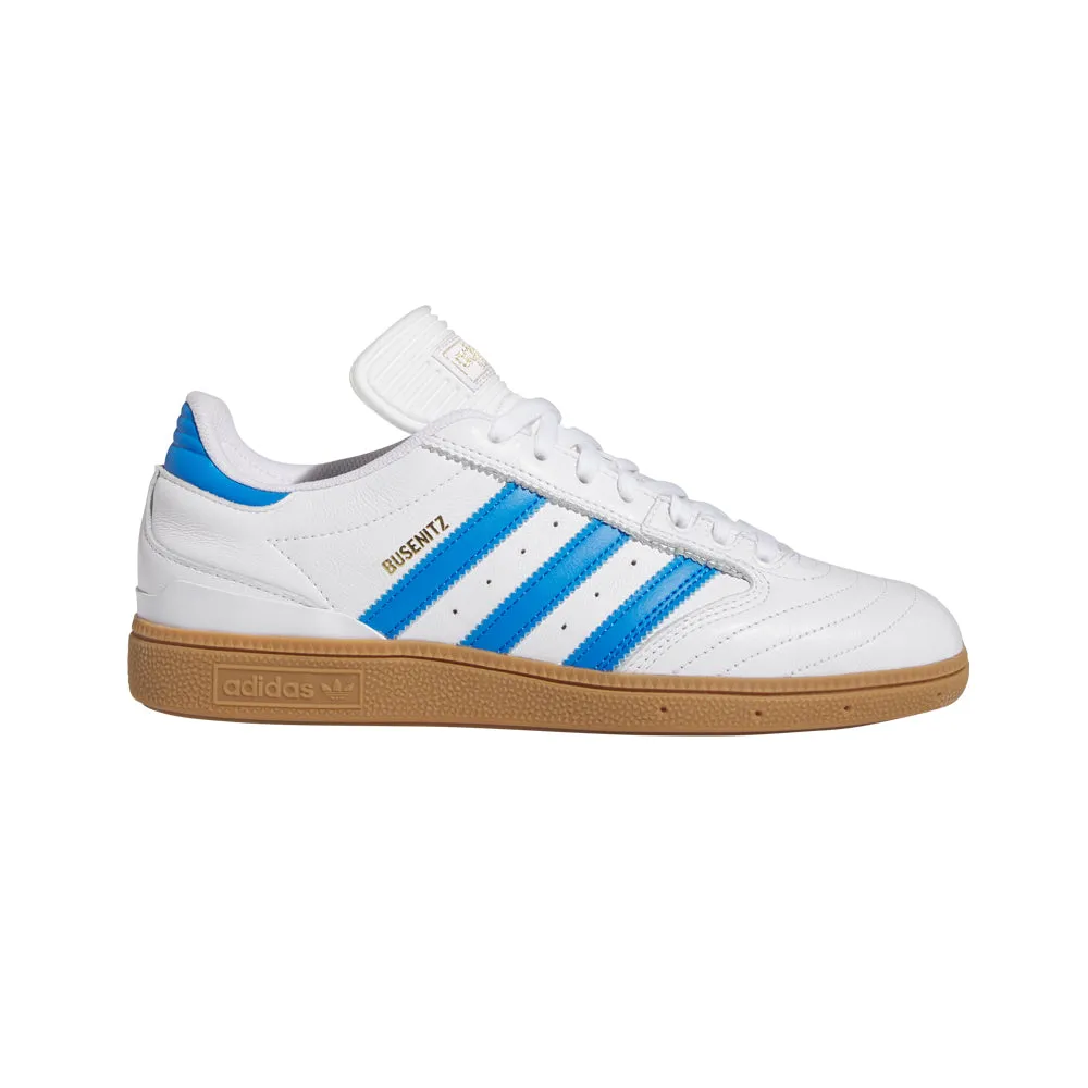 adidas SKATEBOARDING BUSENITZ SHOES // CLOUD WHITE/BLUE BIRD/GOLD METALLIC