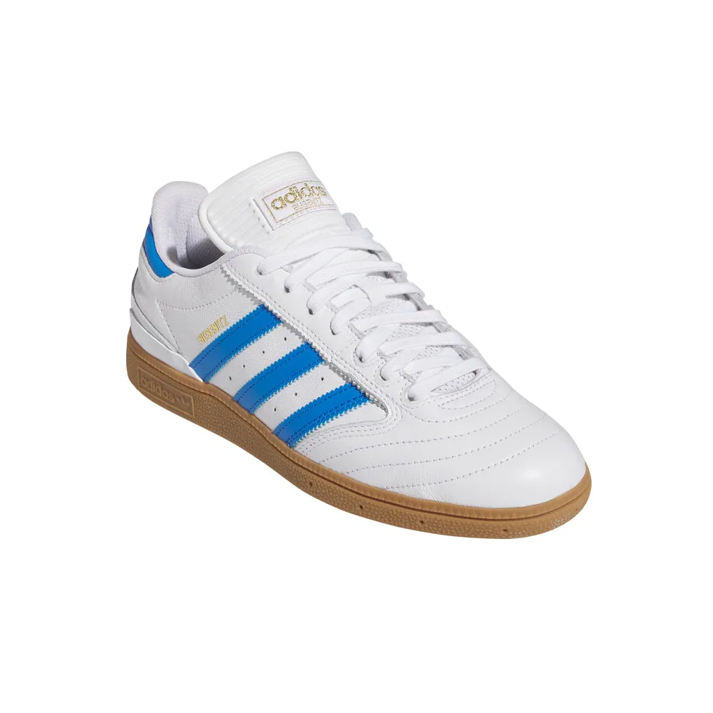 adidas SKATEBOARDING BUSENITZ SHOES // CLOUD WHITE/BLUE BIRD/GOLD METALLIC