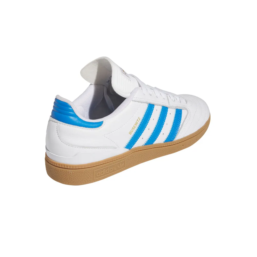 adidas SKATEBOARDING BUSENITZ SHOES // CLOUD WHITE/BLUE BIRD/GOLD METALLIC