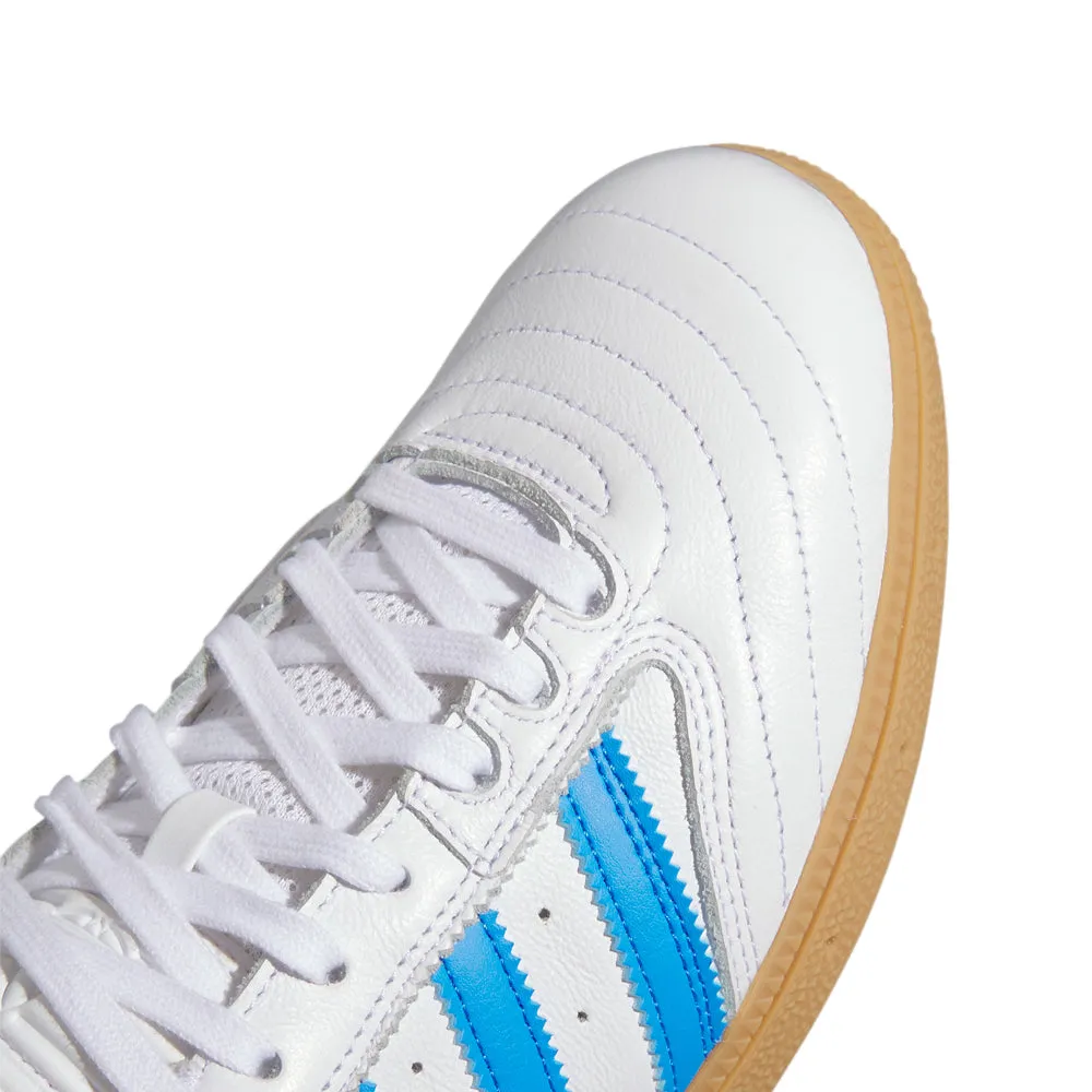 adidas SKATEBOARDING BUSENITZ SHOES // CLOUD WHITE/BLUE BIRD/GOLD METALLIC