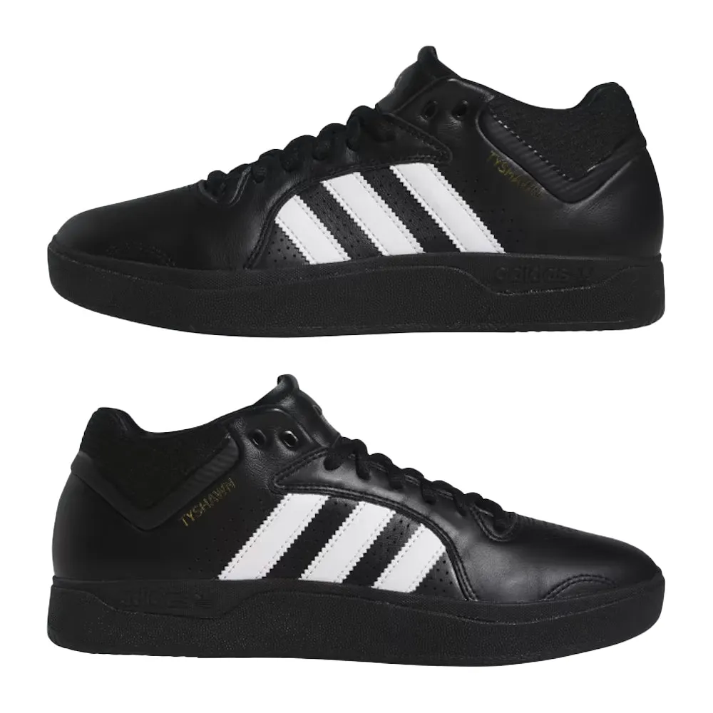 adidas SKATEBOARDING TYSHAWN SHOES // CBLACK/FTWWHT/GOLDMT