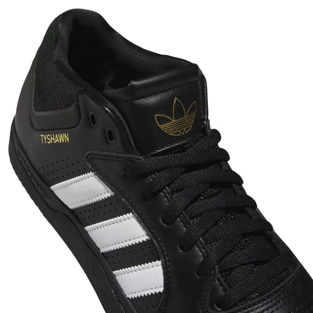 adidas SKATEBOARDING TYSHAWN SHOES // CBLACK/FTWWHT/GOLDMT