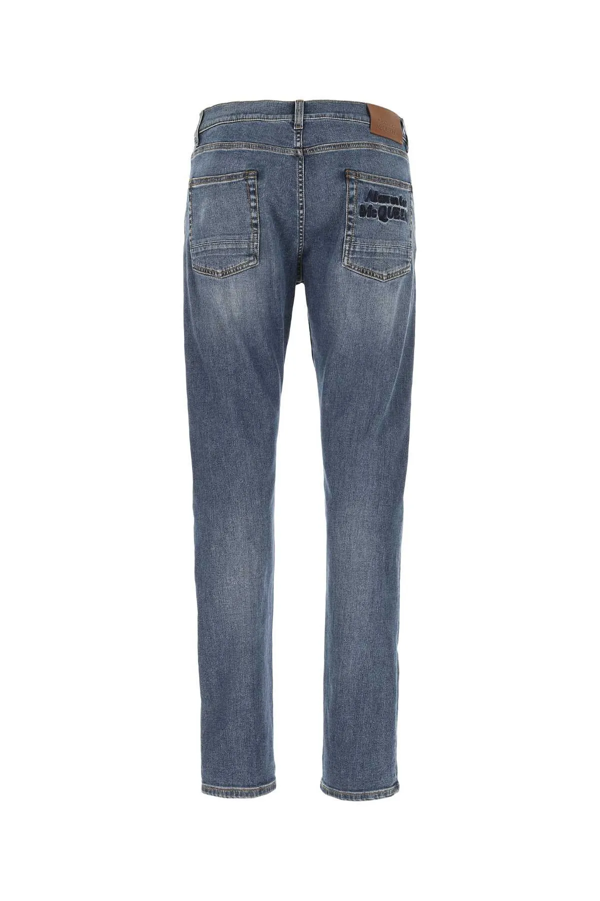 Alexander McQueen Logo Detailed Slim Fit Jeans