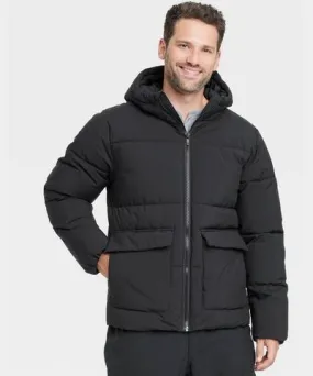 All In Motion Men's Heavy Puffer Jacket - All In Motion™ Black