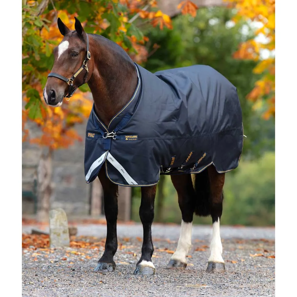 Amigo Bravo 12 XL 250gm Turnout Rug Navy/Gold | Ingatestone Saddlery