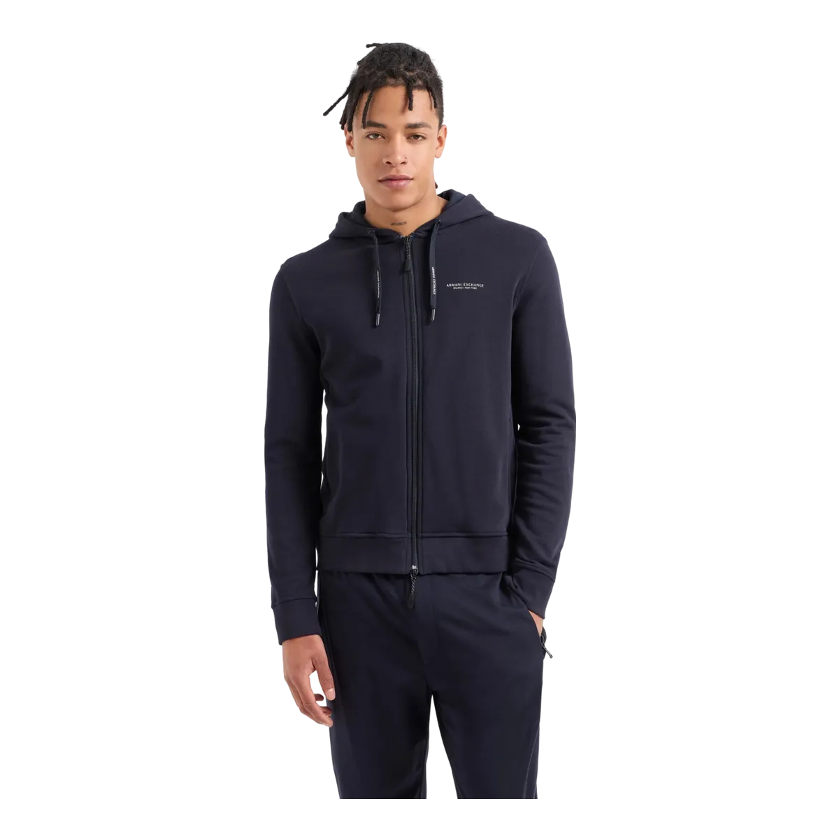 Armani Exchange French Terry Cotton Hoodie