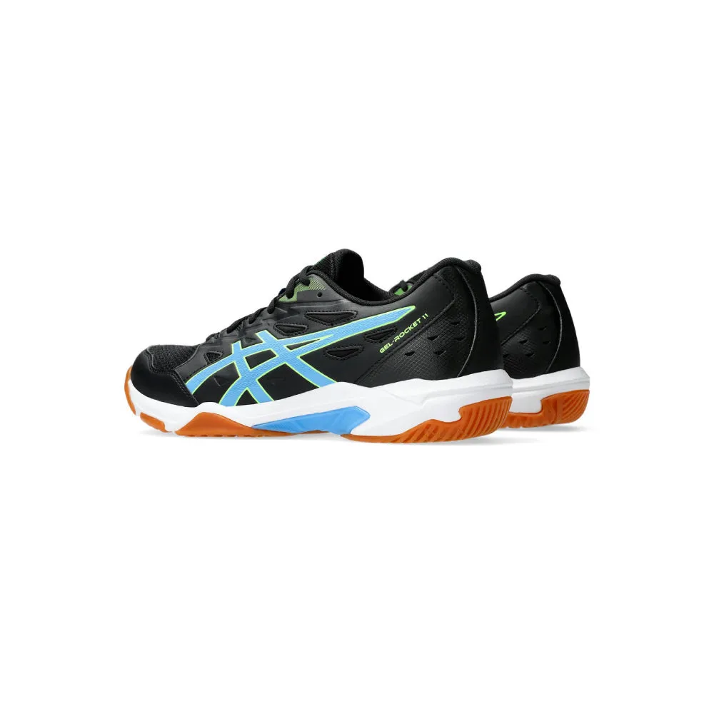 ASICS Men's Gel-Rocket 11 Badminton Shoe (Black/Water Scape)