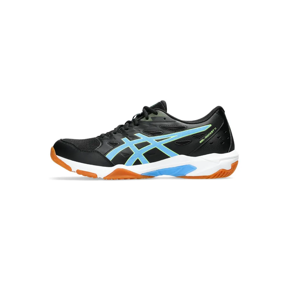 ASICS Men's Gel-Rocket 11 Badminton Shoe (Black/Water Scape)