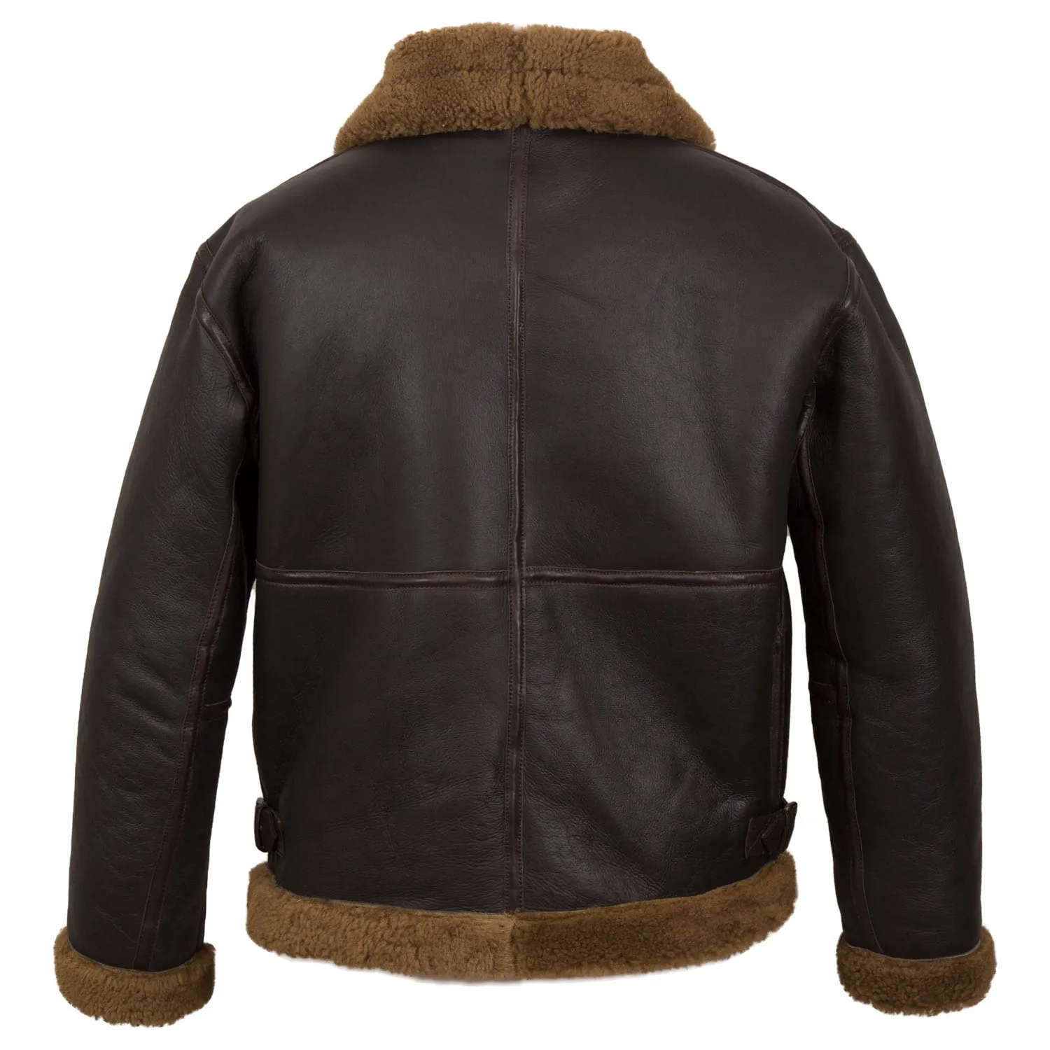 B5: Men's Rust Sheepskin Flying Jacket