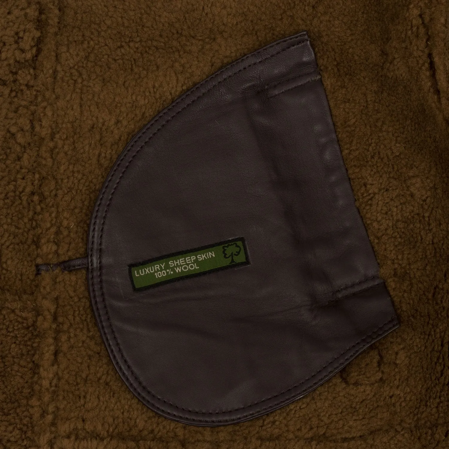 B5: Men's Rust Sheepskin Flying Jacket