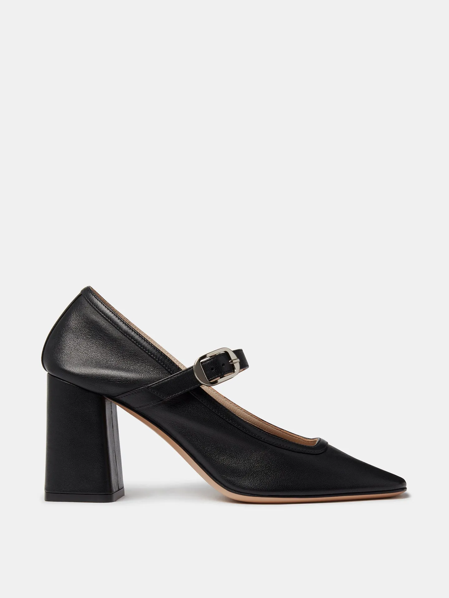 Ballet Mary Jane Pump  /  Black Leather