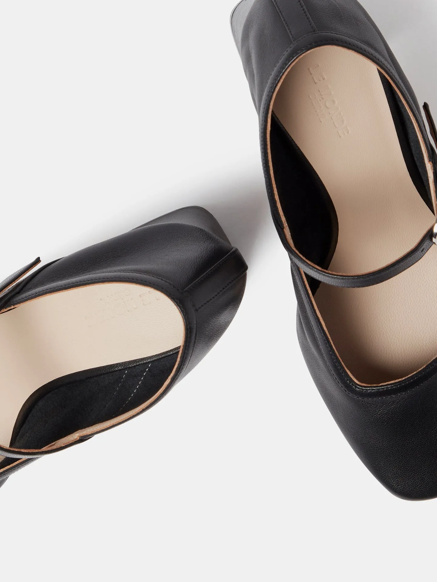 Ballet Mary Jane Pump  /  Black Leather