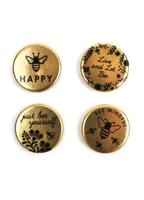 Bee Gold Magnet Set