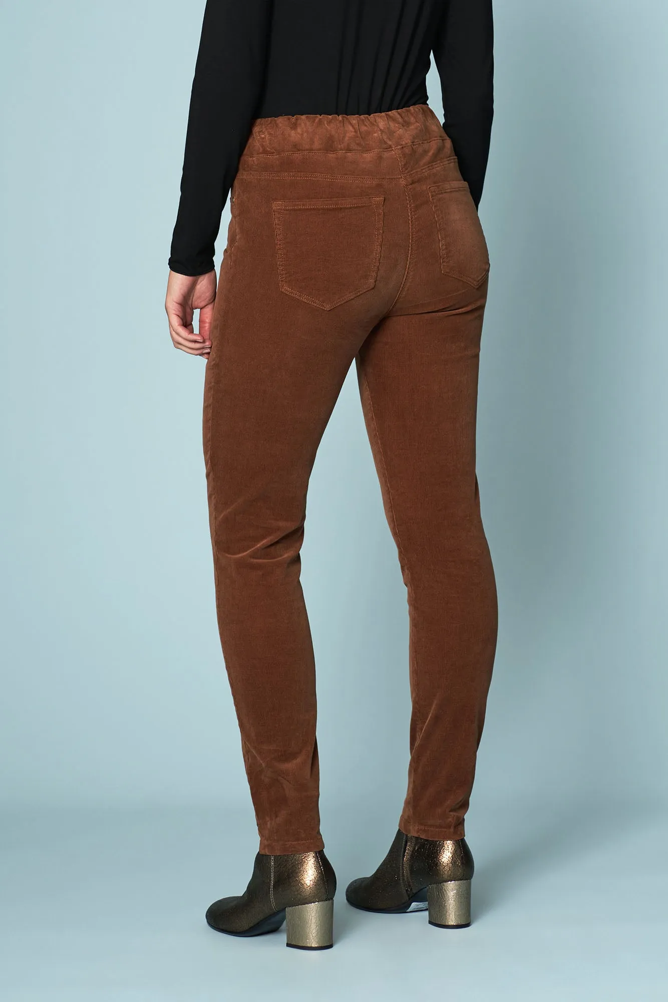 Bengajean Cord Skinny Leg - Cinnamon