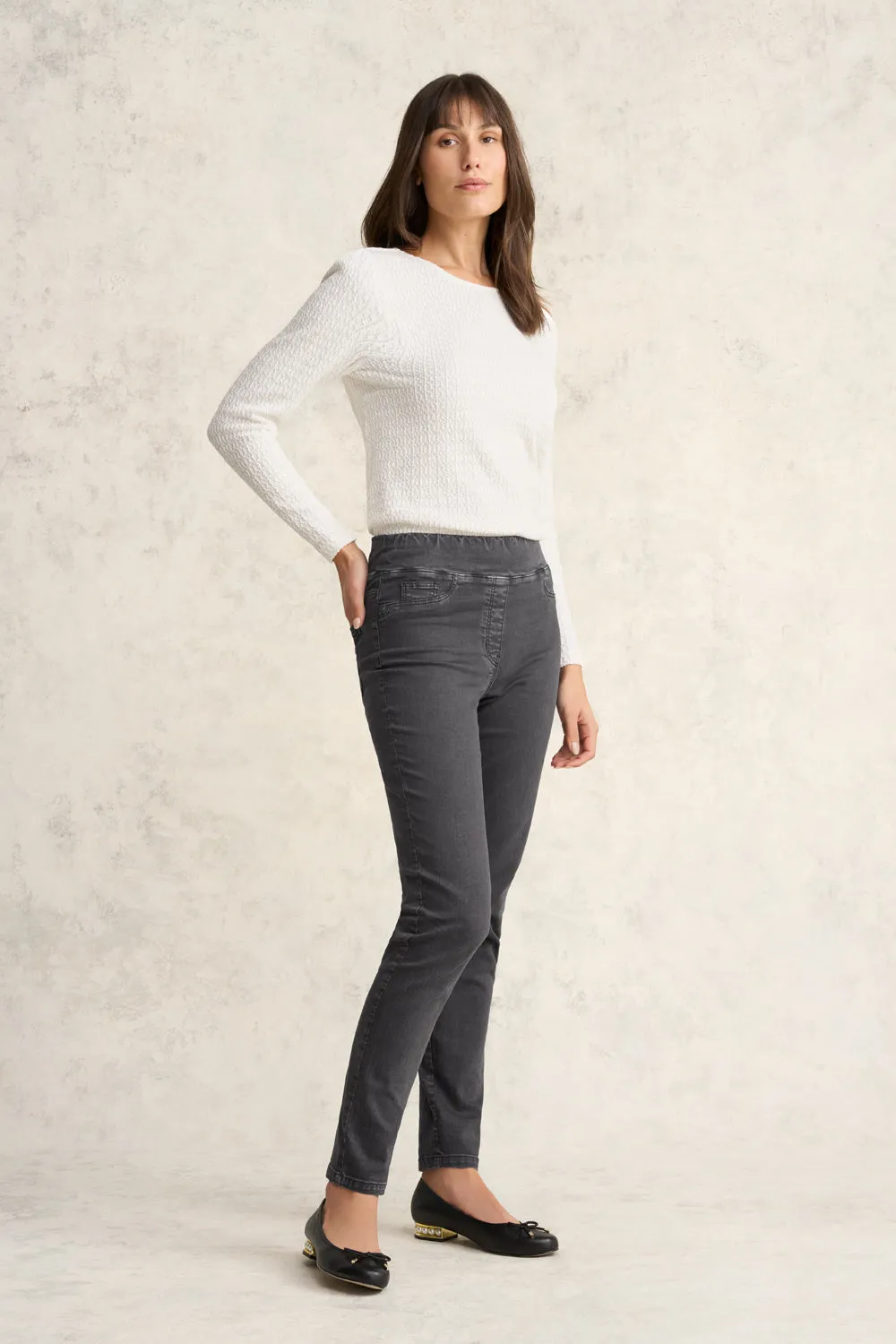 Bengajean Full Length Skinny Leg - Grey Wash