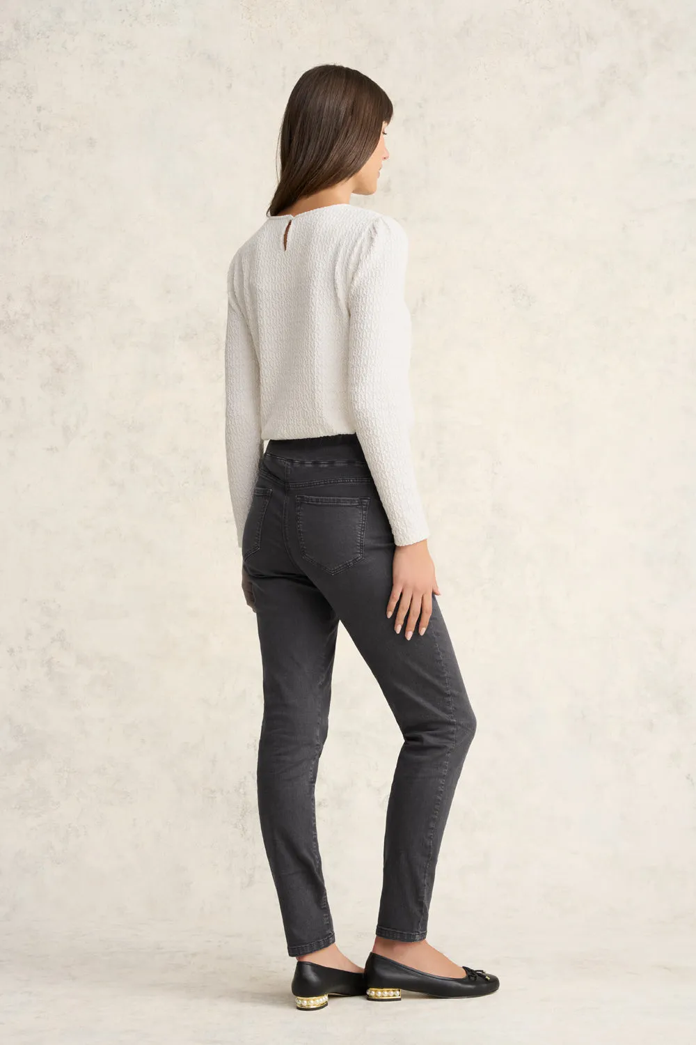 Bengajean Full Length Skinny Leg - Grey Wash