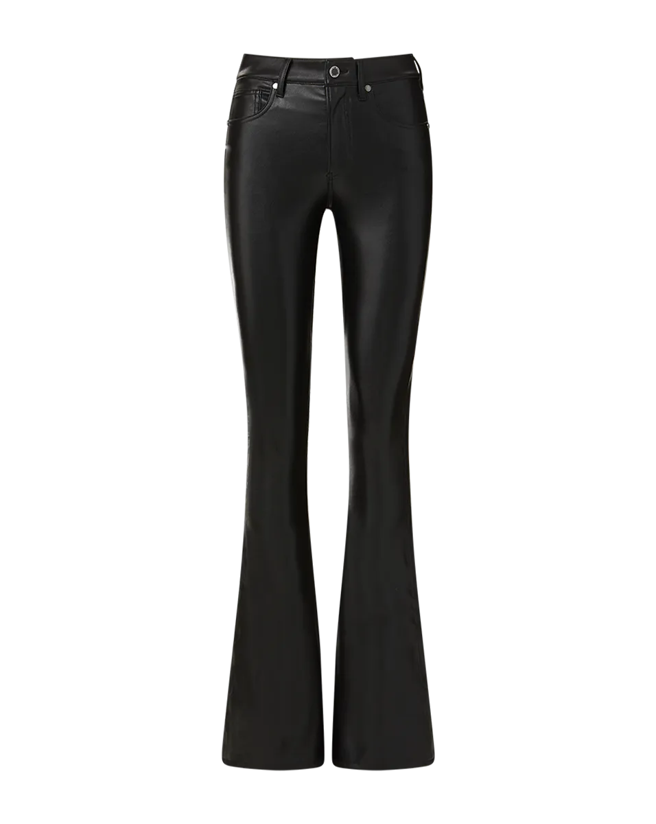 Beverly Vegan Leather Skinny-Flare Pant