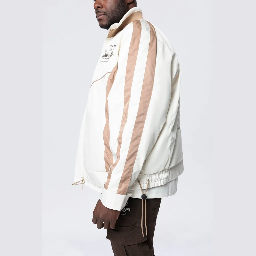 Big and Tall - Colorblock Windbreaker Jacket - Dune