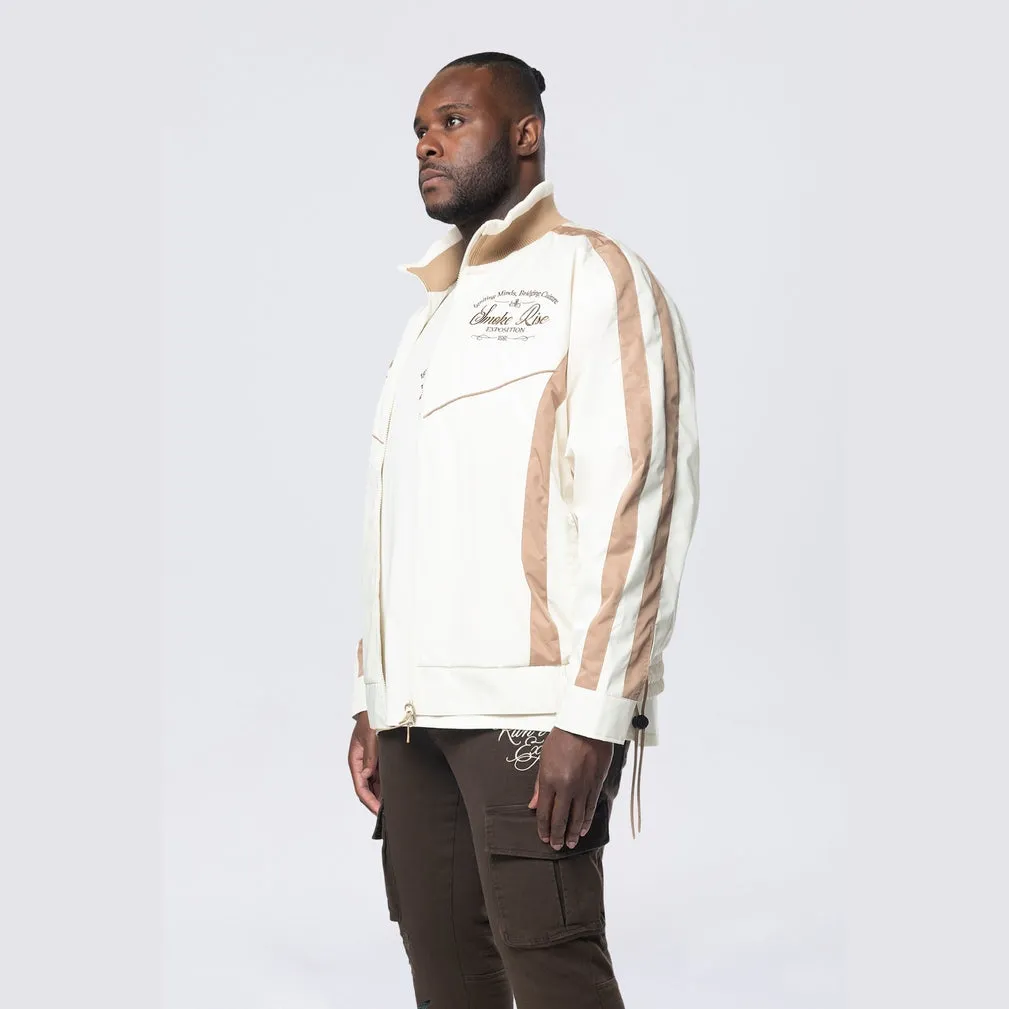 Big and Tall - Colorblock Windbreaker Jacket - Dune