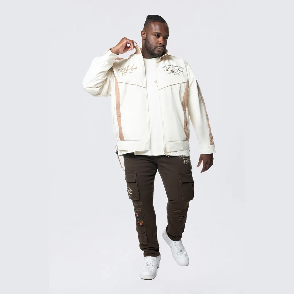 Big and Tall - Colorblock Windbreaker Jacket - Dune