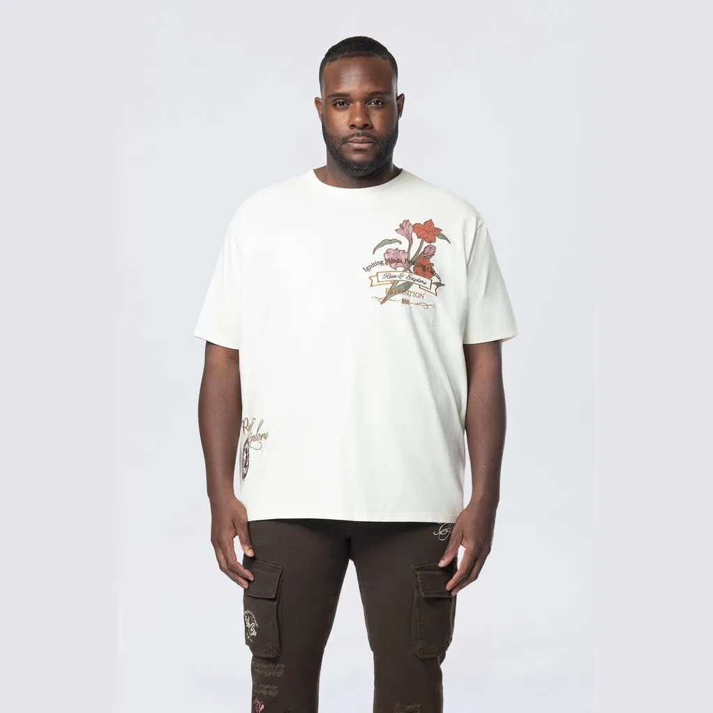 Big and Tall - Run & Escape SS Tee - Chalk