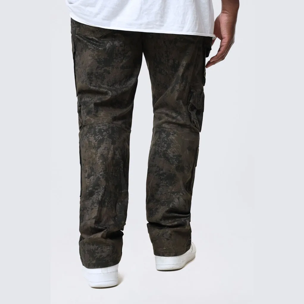 Big and Tall - Utility Metallic Print Twill Pants - Hawthorne