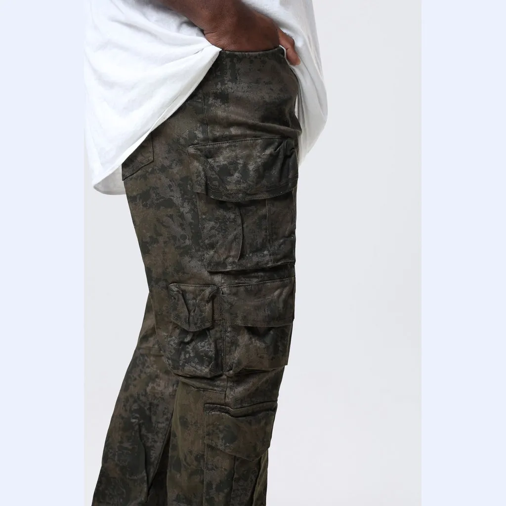 Big and Tall - Utility Metallic Print Twill Pants - Hawthorne