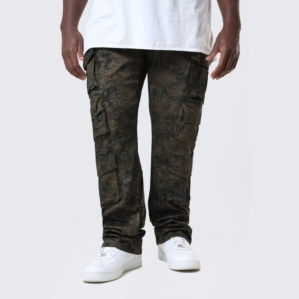 Big and Tall - Utility Metallic Print Twill Pants - Hawthorne