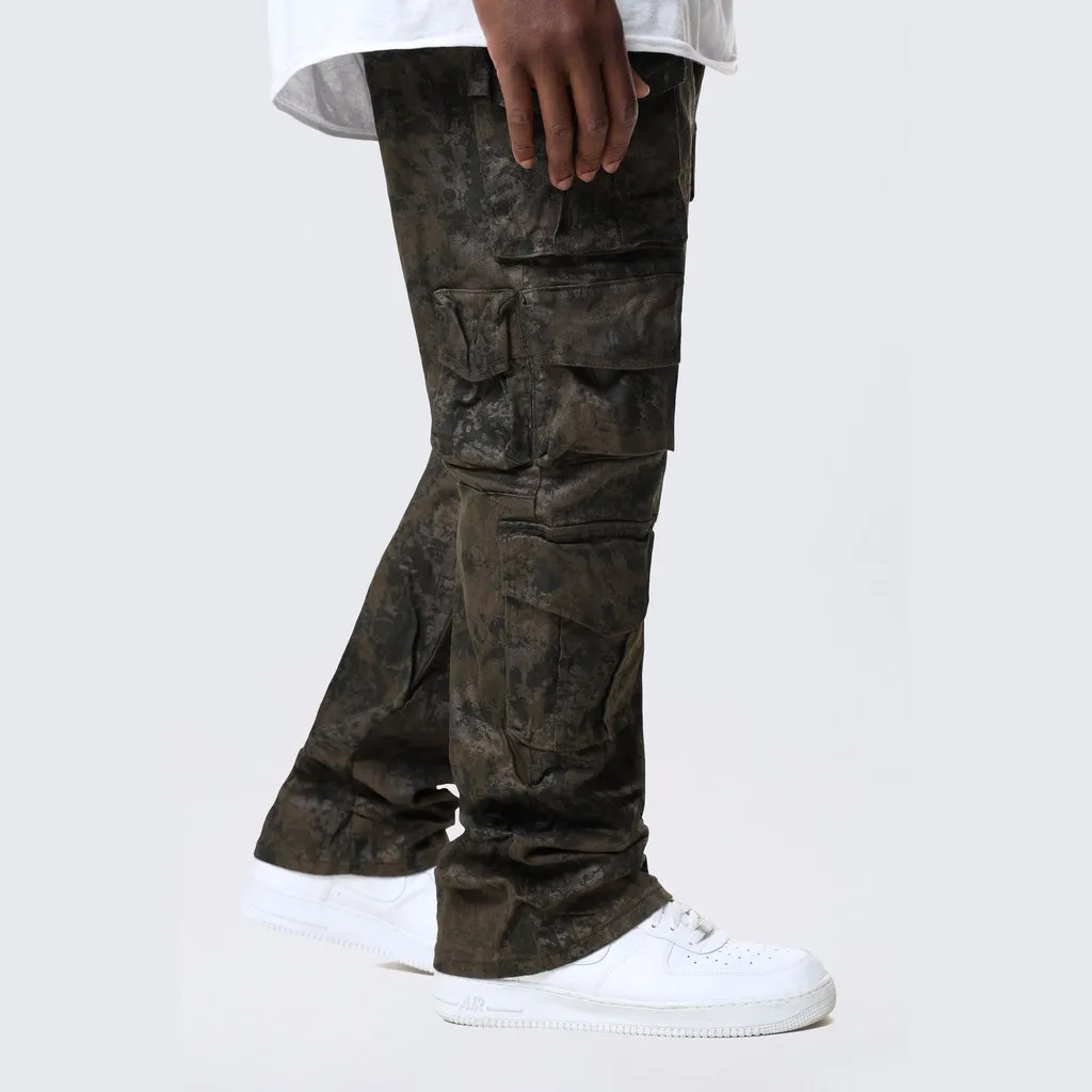 Big and Tall - Utility Metallic Print Twill Pants - Hawthorne