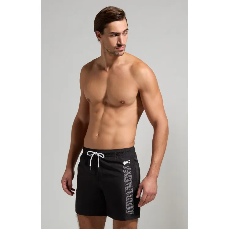 BIKKEMBERGS BKK3MBM07 Costume  Pantaloncino Medio Uomo Nero