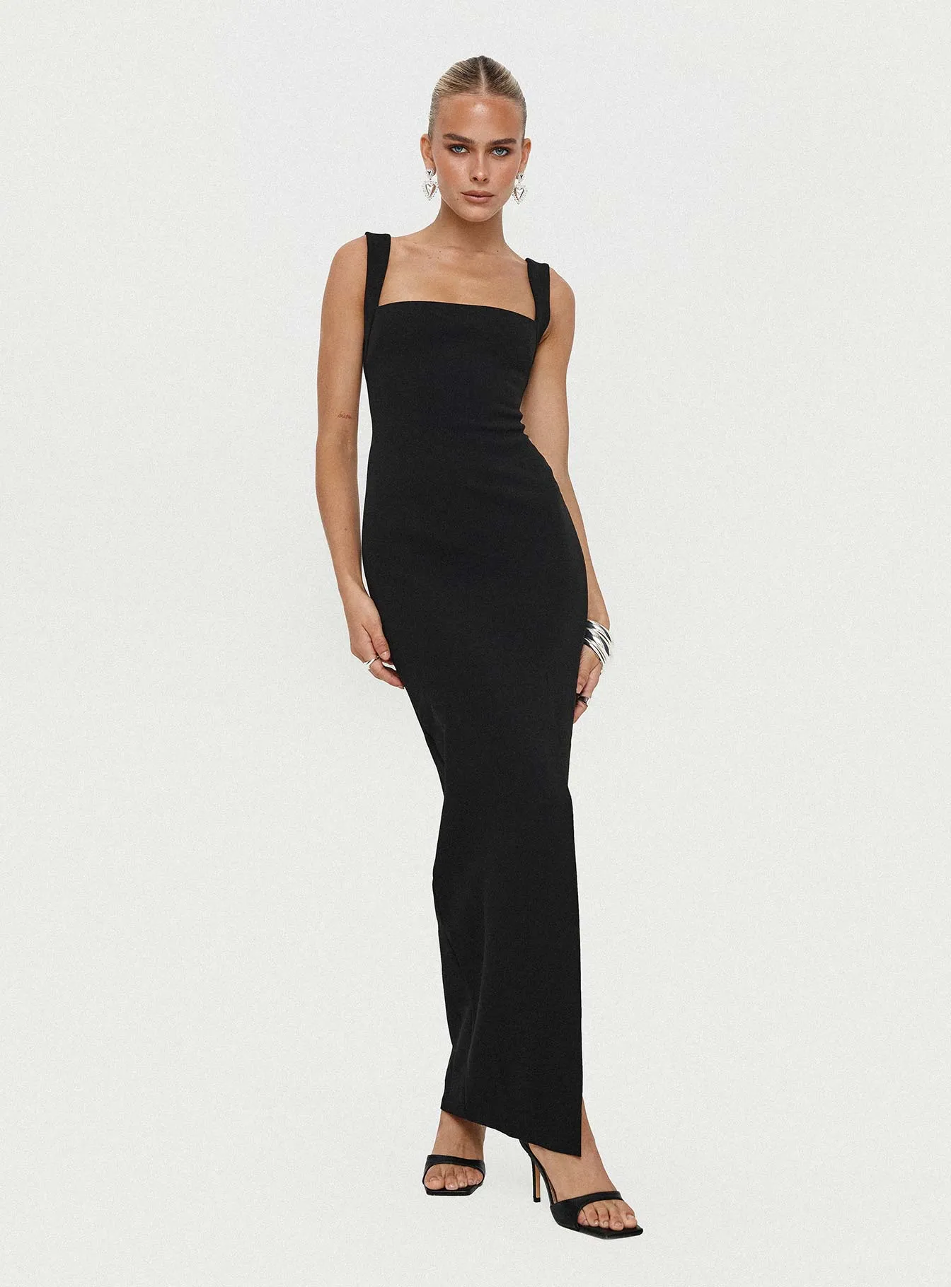 Bombshell Maxi Dress Black Tall