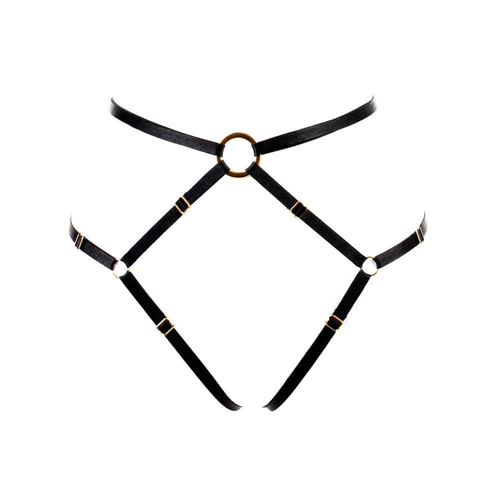 Bon Bondage Harness Thong Slim black