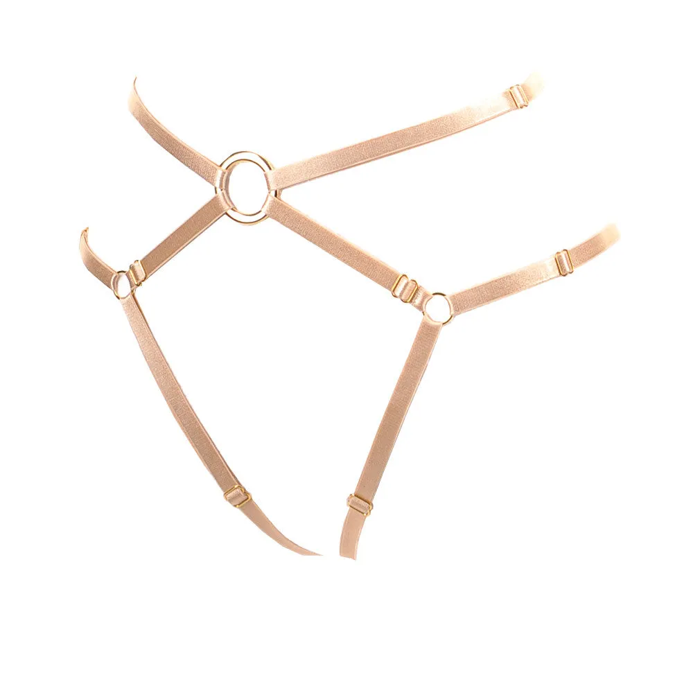 Bon Bondage Harness Thong Slim powder