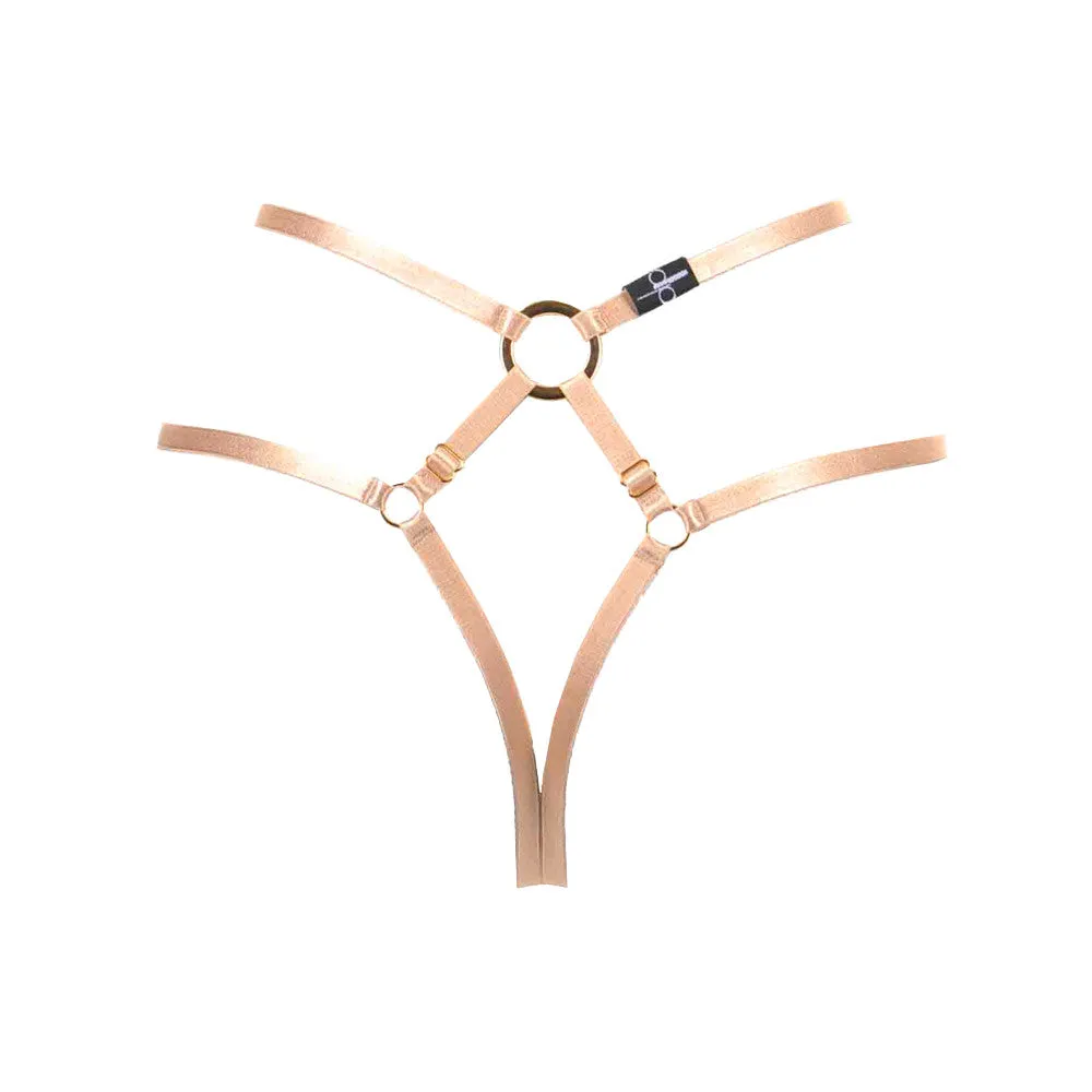 Bon Bondage Harness Thong Slim powder