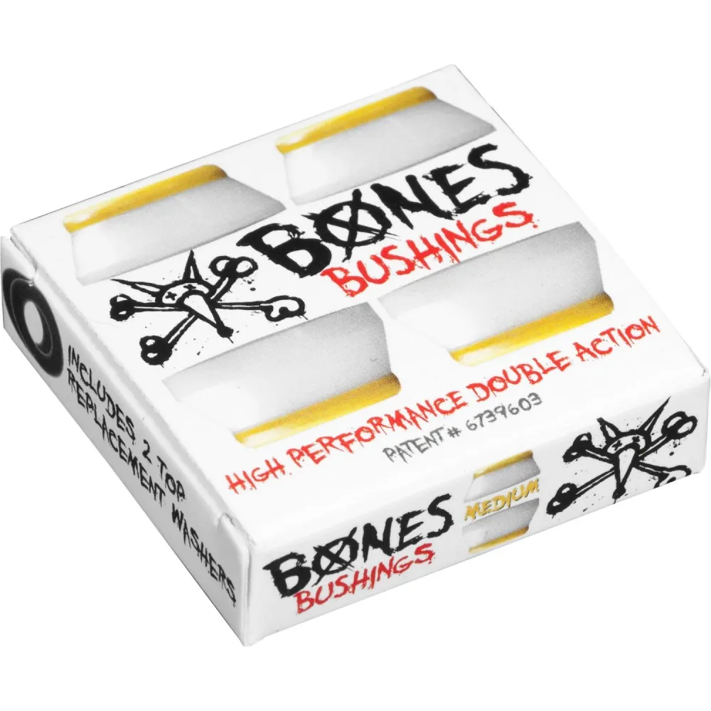 Bones Bushings Medium White Skateboard Full Set