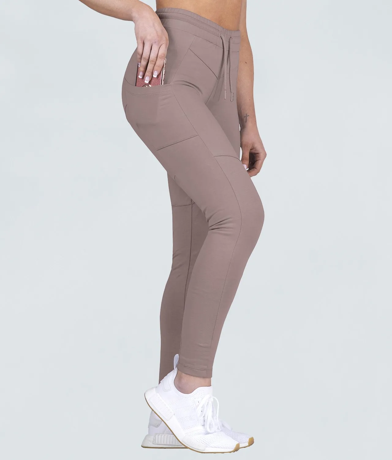 Born Tough Women Contoured Tracksuit Bottom Rose