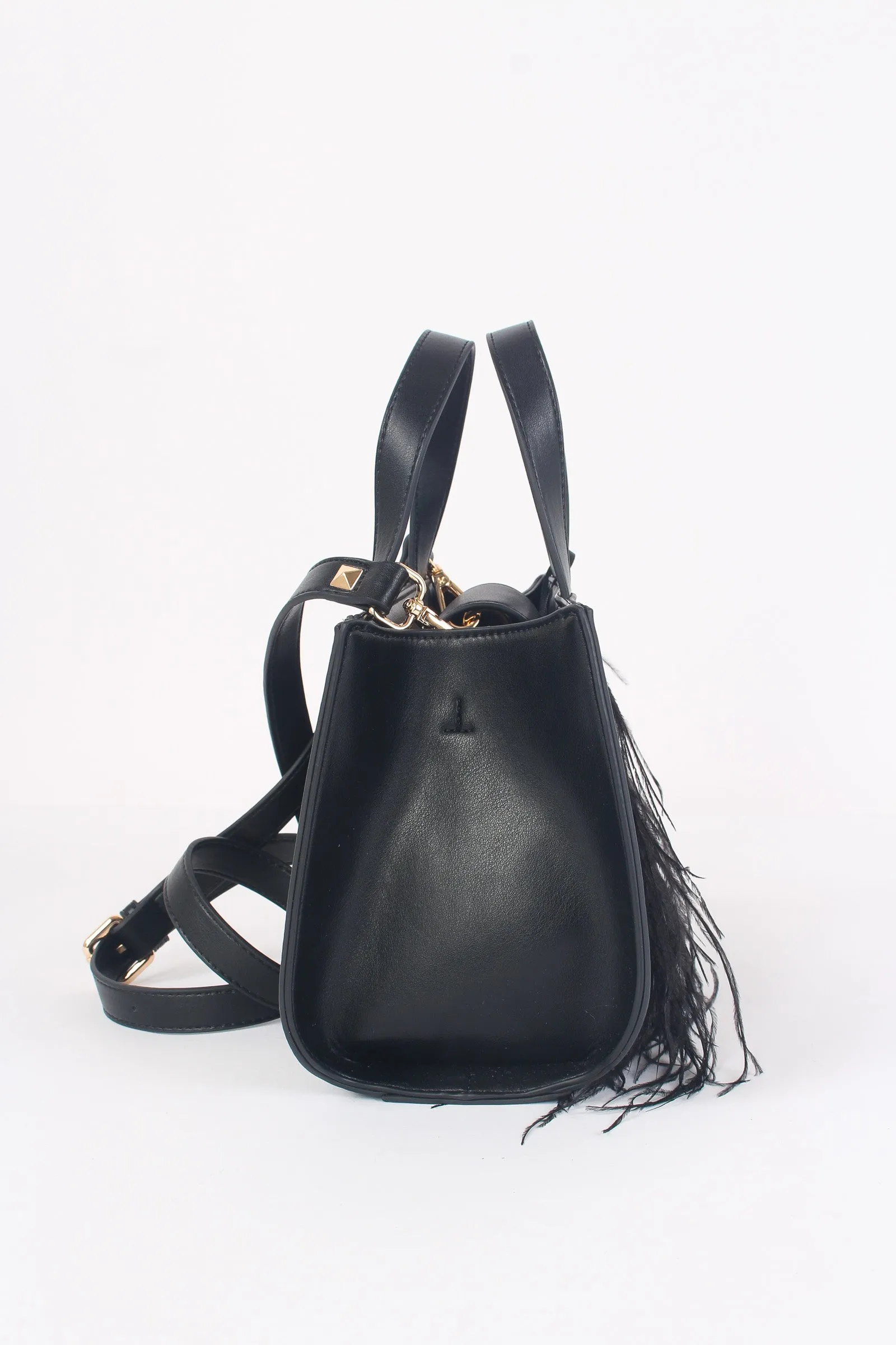 Borsa Mini Piume Black