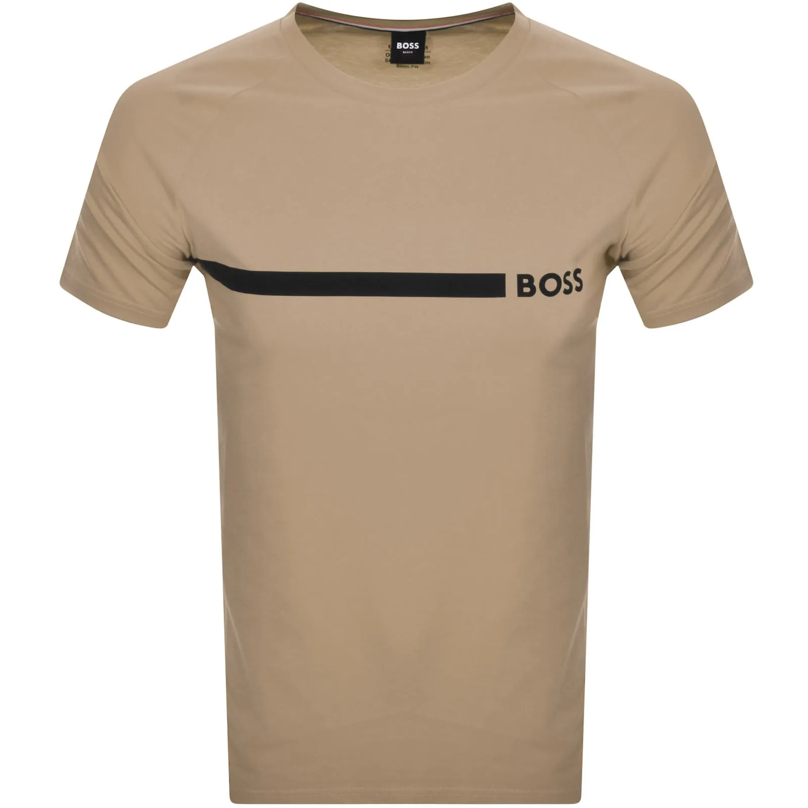 BOSS Slim Fit T Shirt Beige