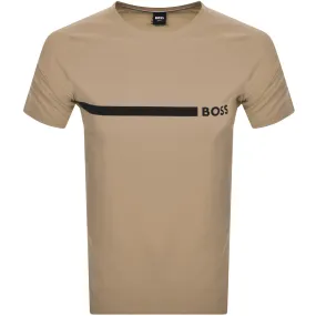 BOSS Slim Fit T Shirt Beige