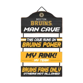 Boston Bruins Man Cave Dangle Sign