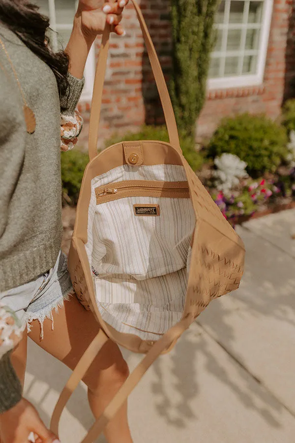 Boston Market Faux Leather Tote In Iced Mocha