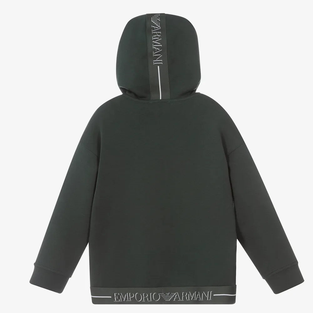 Boys Green Logo Tracksuit