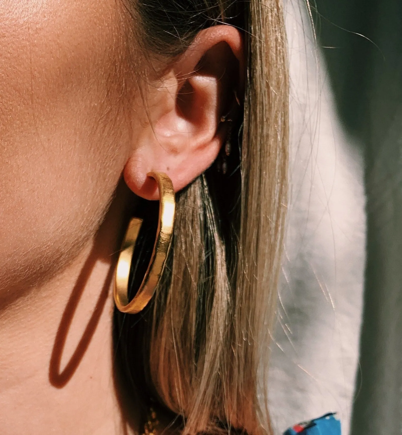 Brinker + Eliza Hammered Hoops Set